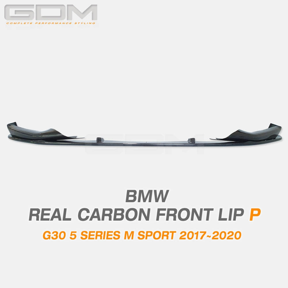 BMW G30 5시리즈 리얼 카본 프론트 립 P