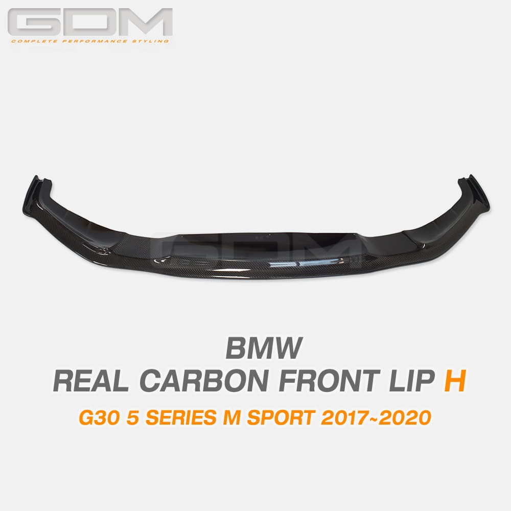 BMW G30 5시리즈 M 스포츠 리얼 카본 프론트 립 H