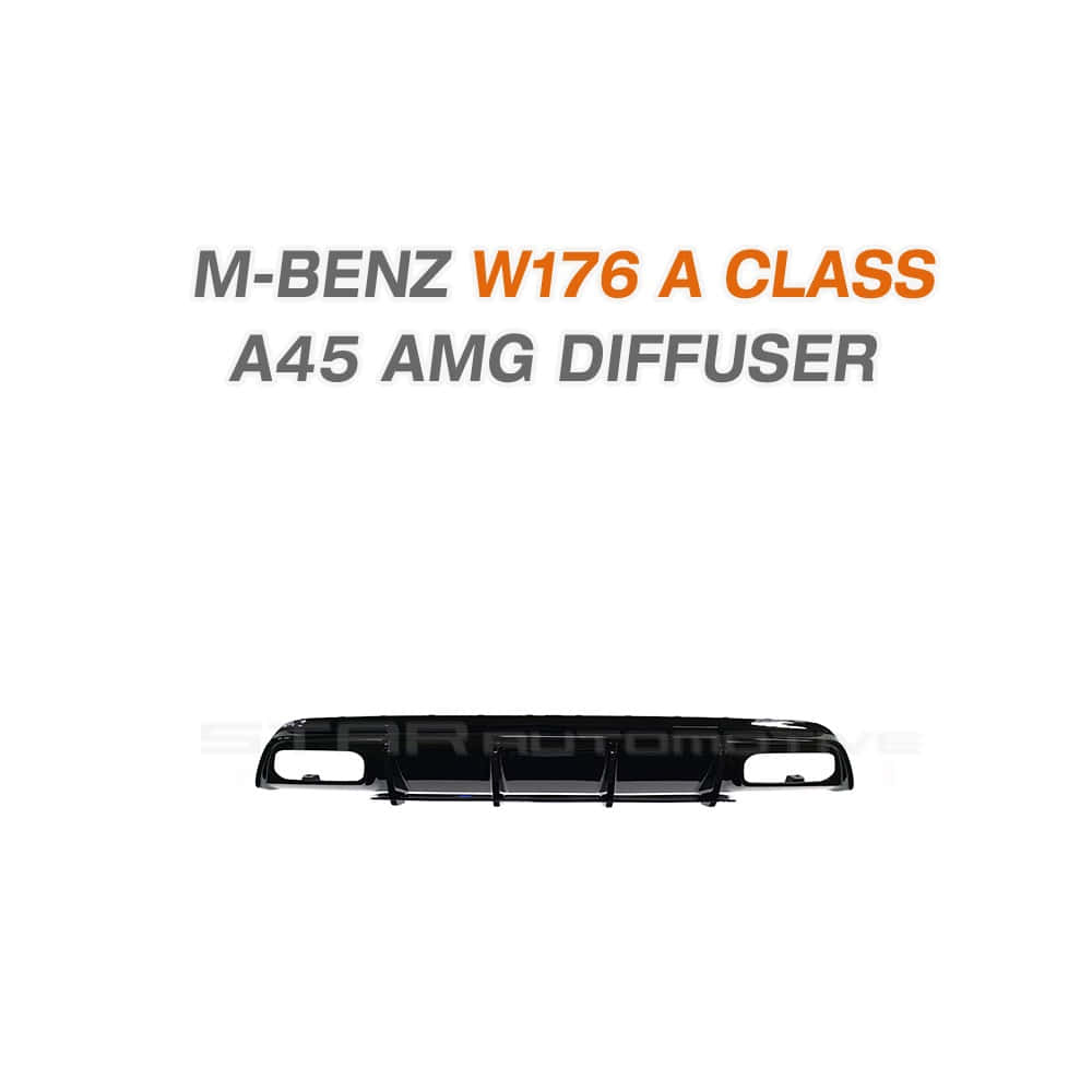 벤츠 W176 A클래스 FL A45 AMG 디퓨져 블랙