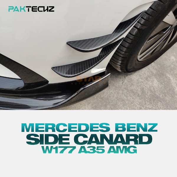 PAKTECHZ MERCEDES BENZ 벤츠 W177 A35 AMG AMG라인 사이드 카나드 드라이 카본