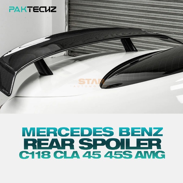 PAKTECHZ MERCEDES BENZ 벤츠 C118 CLA 45 45S AMG 리어 스포일러 드라이 카본