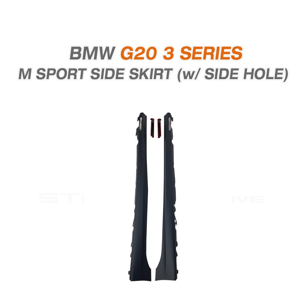BMW G20 3시리즈 M 스포츠 사이드 스컷 사이드램프 홀