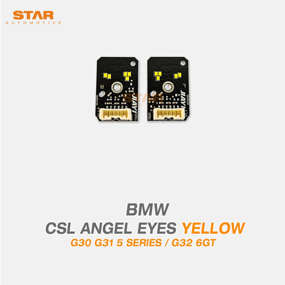 BMW G30 G31 5시리즈 G32 6GT F90 M5 CSL 엔젤아이 옐로우 어댑티브 LED
