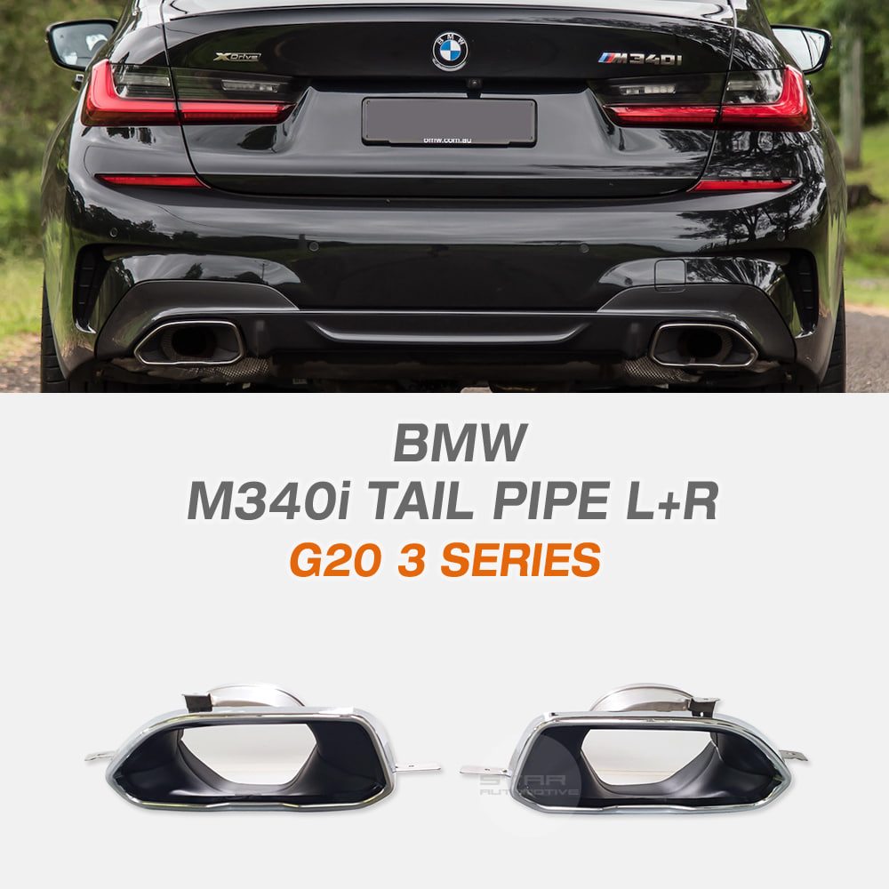 BMW G20 3시리즈 G22 4시리즈 M340i M440i 머플러팁 크롬