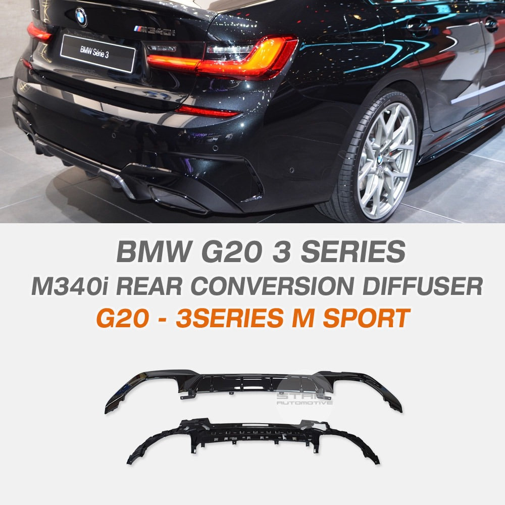 BMW G20 3시리즈 M 340i 컨버전킷 유광 블랙 디퓨져