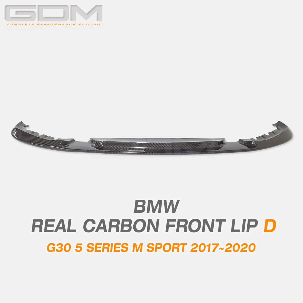 GDM BMW G30 5시리즈 M 스포츠 리얼 카본 프론트 립 D