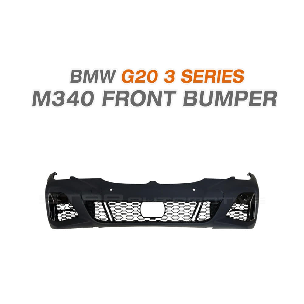 BMW G20 3시리즈 M340 M스포츠 프론트 범퍼 무광 실버