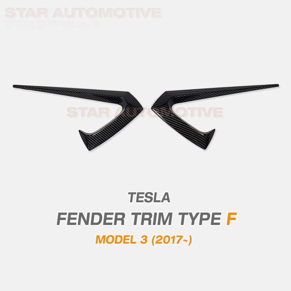 테슬라 모델3 휀더 트림 카본수전사 타입 F
