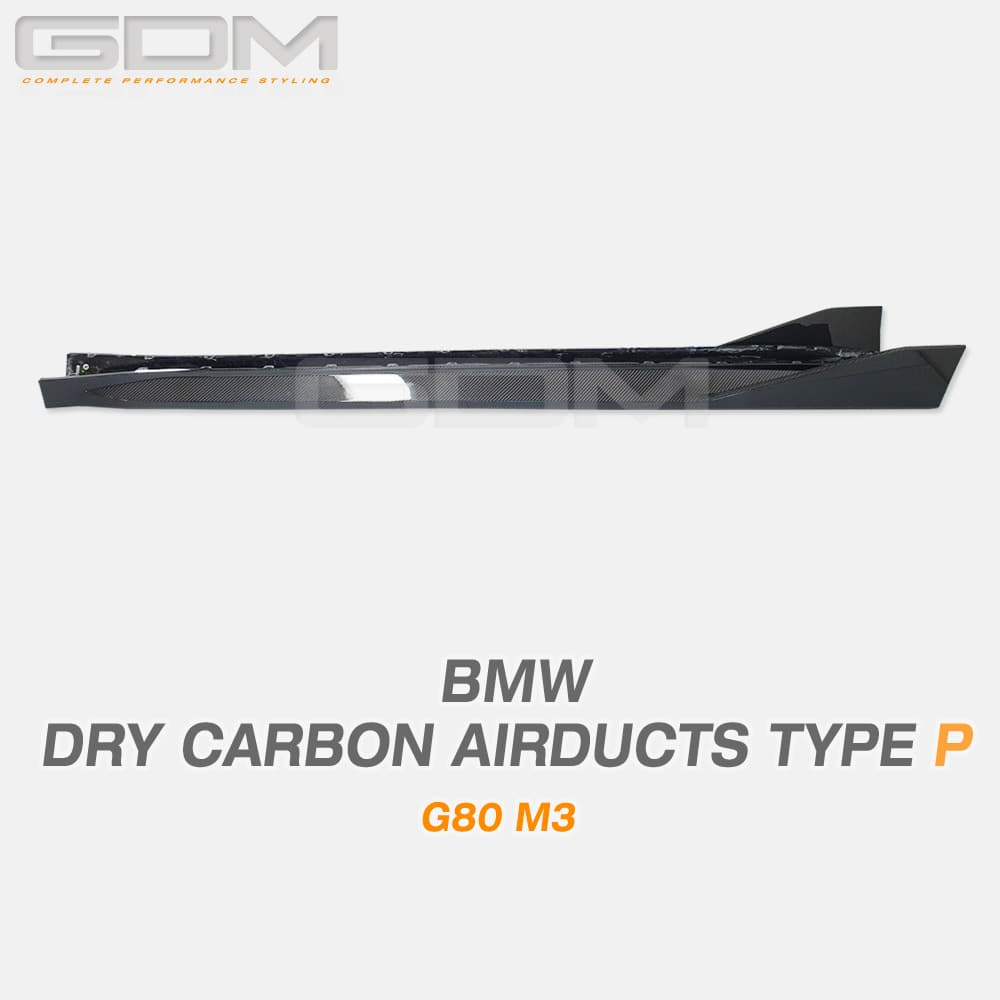 GDM BMW G80 M3 드라이 카본 사이드 스컷 사이드립 P