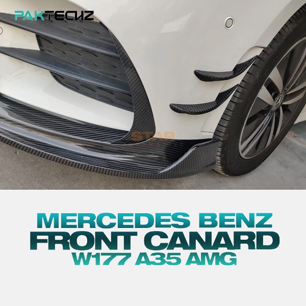 PAKTECHZ MERCEDES BENZ 벤츠 W177 A35 AMG AMG라인 프론트 카나드 드라이 카본