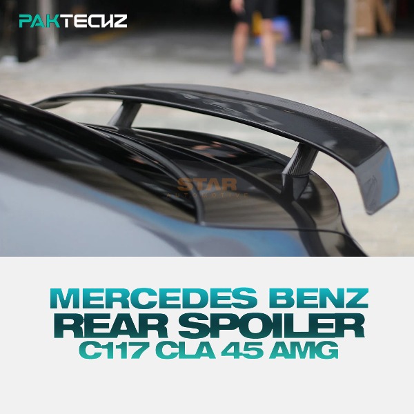 PAKTECHZ MERCEDES BENZ 벤츠 C117 CLA 45 AMG 리어 스포일러 드라이 카본
